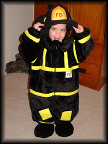 Andrew as a Fireman